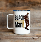 Black Man Insulated Travel Mug