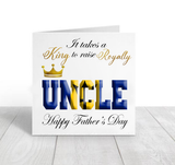 Barbados Flag Raising Royalty Father's Day Card