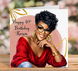 Black Woman Birthday Card