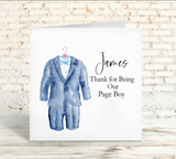 Page Boy, Usher Proposal Card