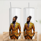 Black Suited African Man Tumbler