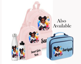 Personalised Black Girl Butterfly Water Bottle
