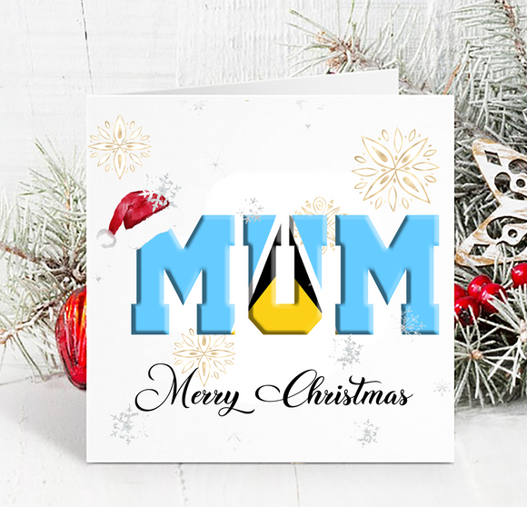 Personalised St Lucia Christmas Card