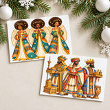 Black Angels & Wise Men Christmas Card Pack