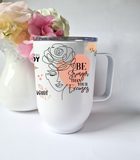 Stronger Than Your Excuses Affirmation Insulated Mug