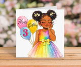 Black Girl Birthday Card