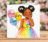 Black Girl Birthday Card