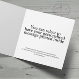 Black Couple Wedding Card