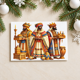 Black Angels & Wise Men Christmas Card Pack