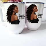 Black Woman With Locs Affirmation Insulated Mug