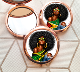 Curls And Culture Compact Mirror