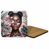 Black Woman Afiirmation Coaster - Simply Blessed