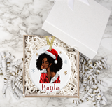 Afro Woman Christmas Decoration