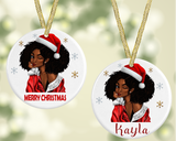 Afro Woman Christmas Decoration