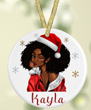 Afro Woman Christmas Decoration