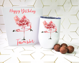 Flamingo Wine Tumbler Gift Box