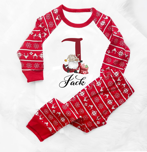 Christmas Initial Gnok Pyjama Set