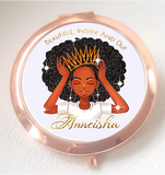 Melanin Princess Compact Mirror