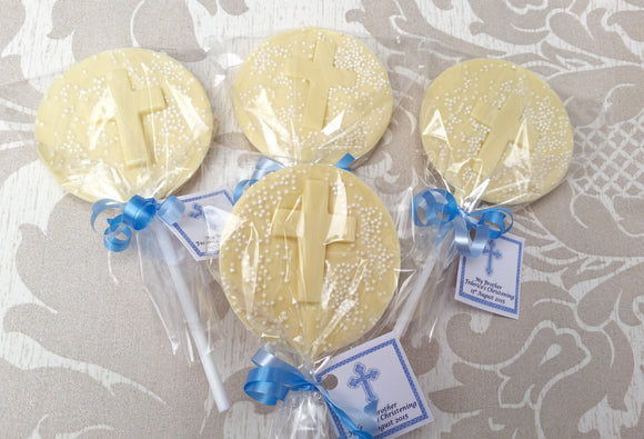 Christening Confirmation Chocolate Lolly