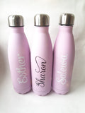 Pink Personalised Bottle Flask