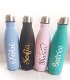 Pink Personalised Bottle Flask