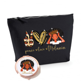 Peace Love Melanin Accessory Bag