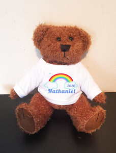 Personalised Rainbow Bear