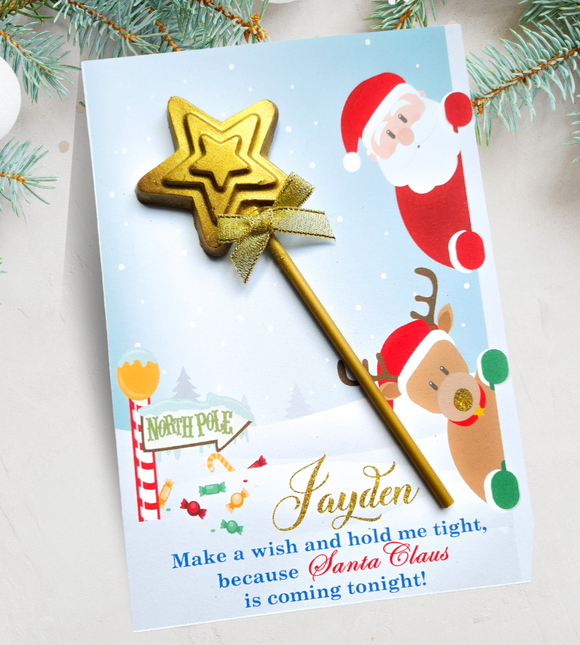 Christmas Wishing Star Chocolate Card