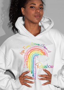After Every Storm Rainbow Hoodie Elegant Treats