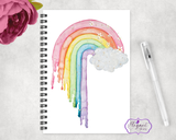 Dripping Rainbow Notebook