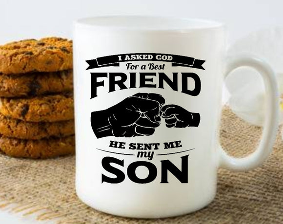 Father and Son Best Friends Mug