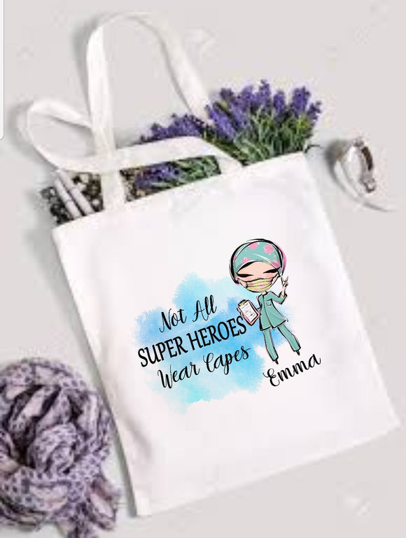 Not All Super Hereos Wear Capes Tote Bag