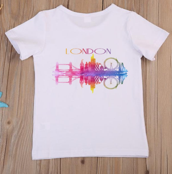 London Skyline Watercolour T-Shirt