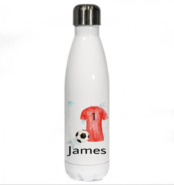 Personalised Football Shirt Printed Bottle Flask