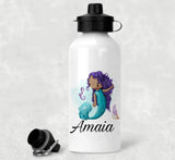 Personalised Mermaid Aluminium Water Bottle