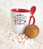 Funny Christmas Hot Chocolate Mug and Spoon