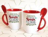 Funny Christmas Hot Chocolate Mug and Spoon