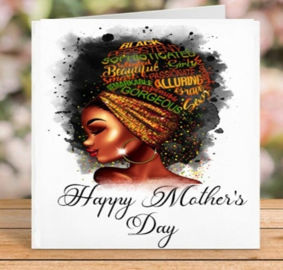 Mother's Day Black Phenomenal Woman Affirmation Card