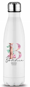 Magnolia Initial And Role Printed Bottle Flask