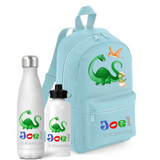 Dinosaur Backpack and Water Bottle Set