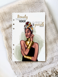 A5 Planner Dashboard Card Elegant Black Woman