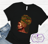 Black Phenomenal Woman Affirmation T-Shirt