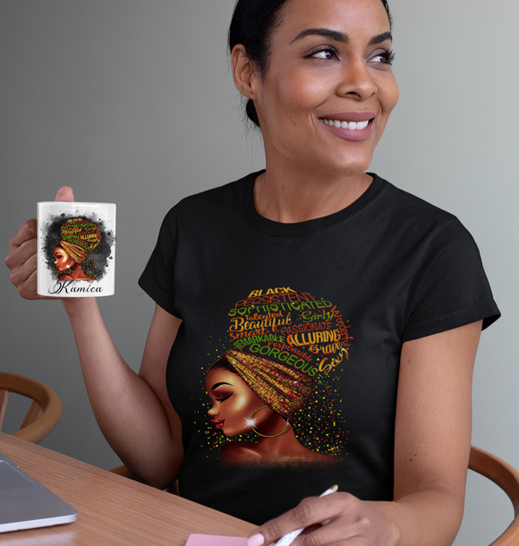 Black Phenomenal Woman Affirmation T-Shirt