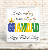 St. Vincent Flag Raising Royalty Father's Day Card