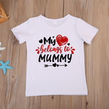 Heart Belongs To Mummy Baby Vest