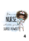 I'm A Nurse Superpower Bottle Flask