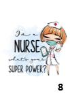 I'm A Nurse Superpower Bottle Flask