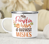 Pumpkin Kisses Enamel Mug