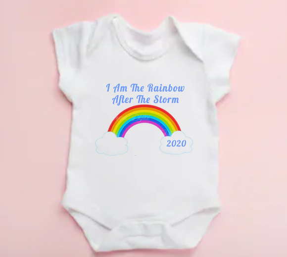 Rainbow After The Storm Baby Vest