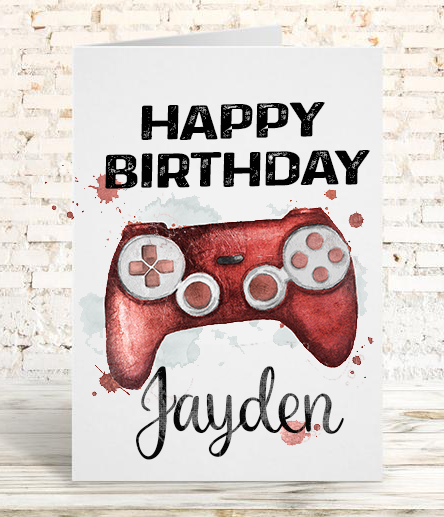 Xbox Controller Birthday Card